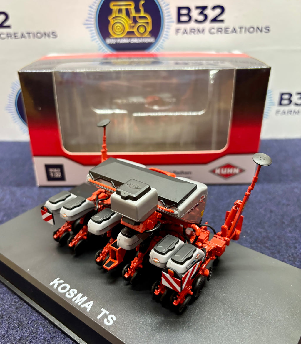 REPLICAGRI KUHN KOSMA TS 6 ROW DRILL WITH GREY HOPPERS 1:32 SCALE