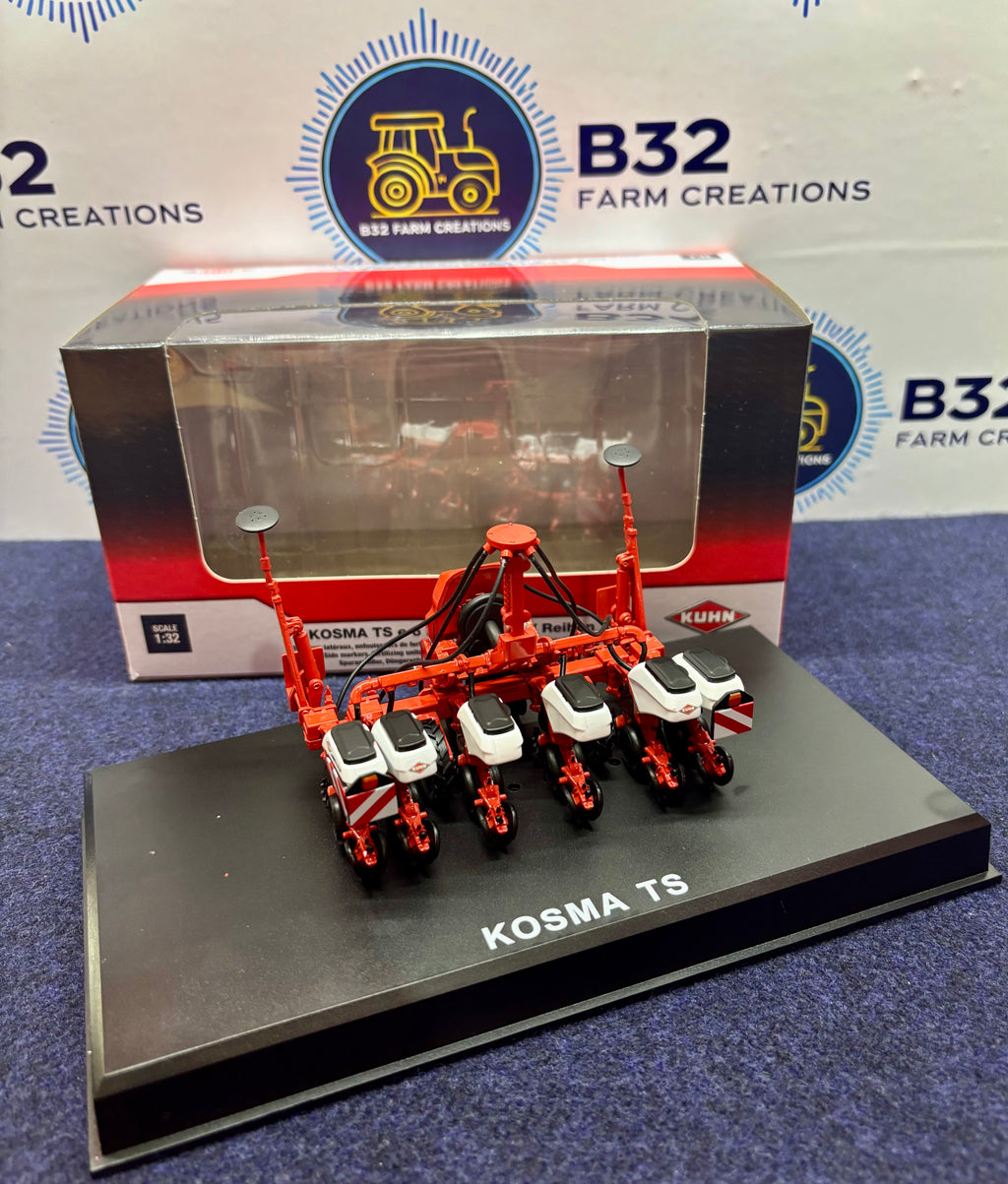 REPLICAGRI KUHN KOSMA TSE6 MAIZE DRILL WITH WHITE HOPPERS 1:32 SCALE LTD EDITION