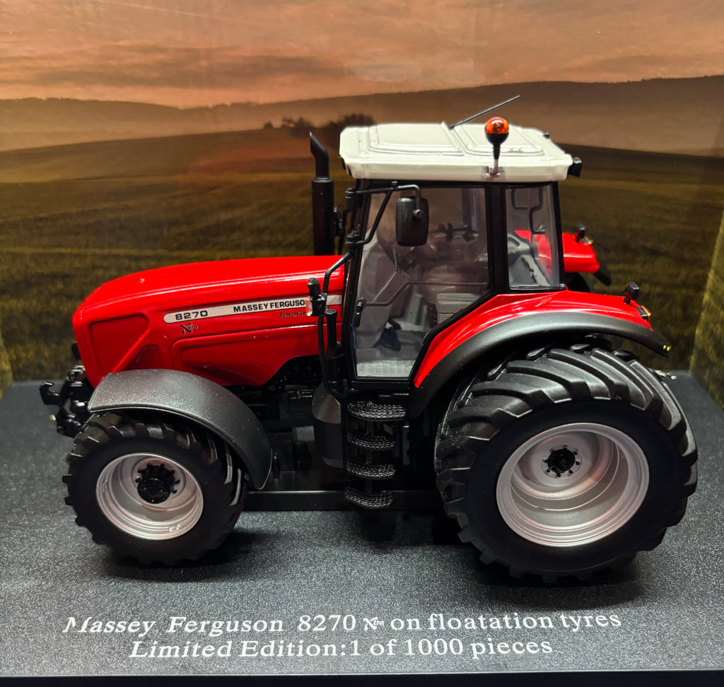 UNIVERSAL HOBBIES 1:32 SCALE MASSEY FERGUSON 8270 XTRA FLOATATION TYRES