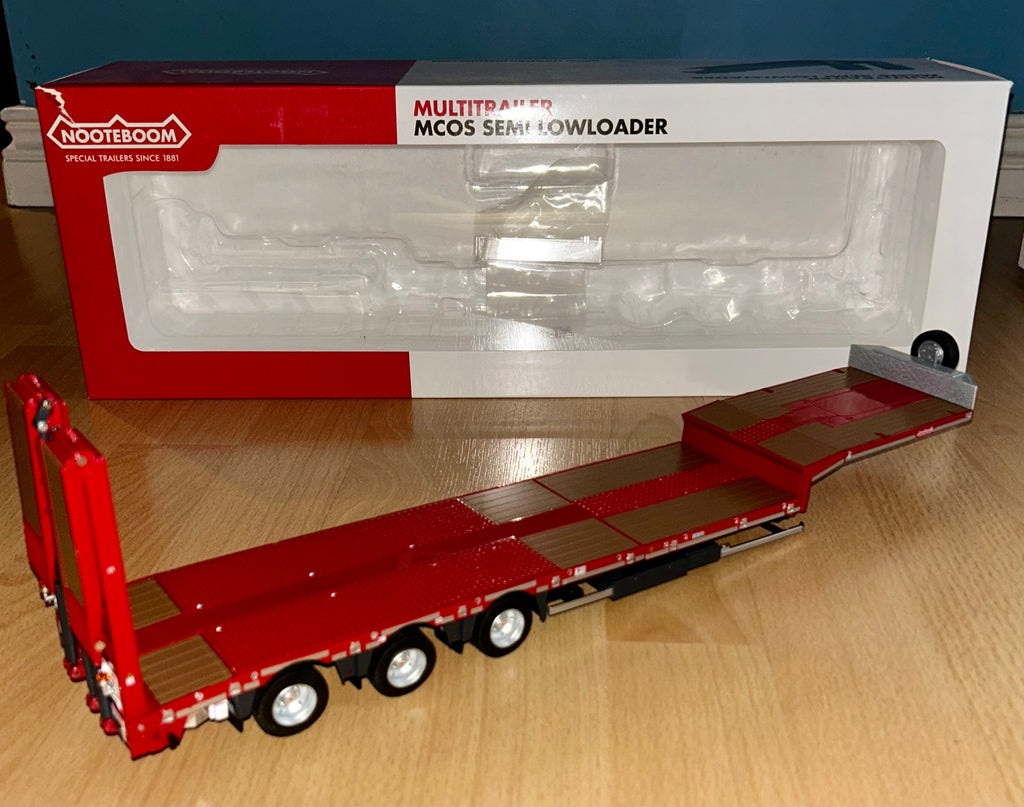 MARGE MODELS NOOTEBOOM RED SEMI LOWLOADER 1:32 SCALE