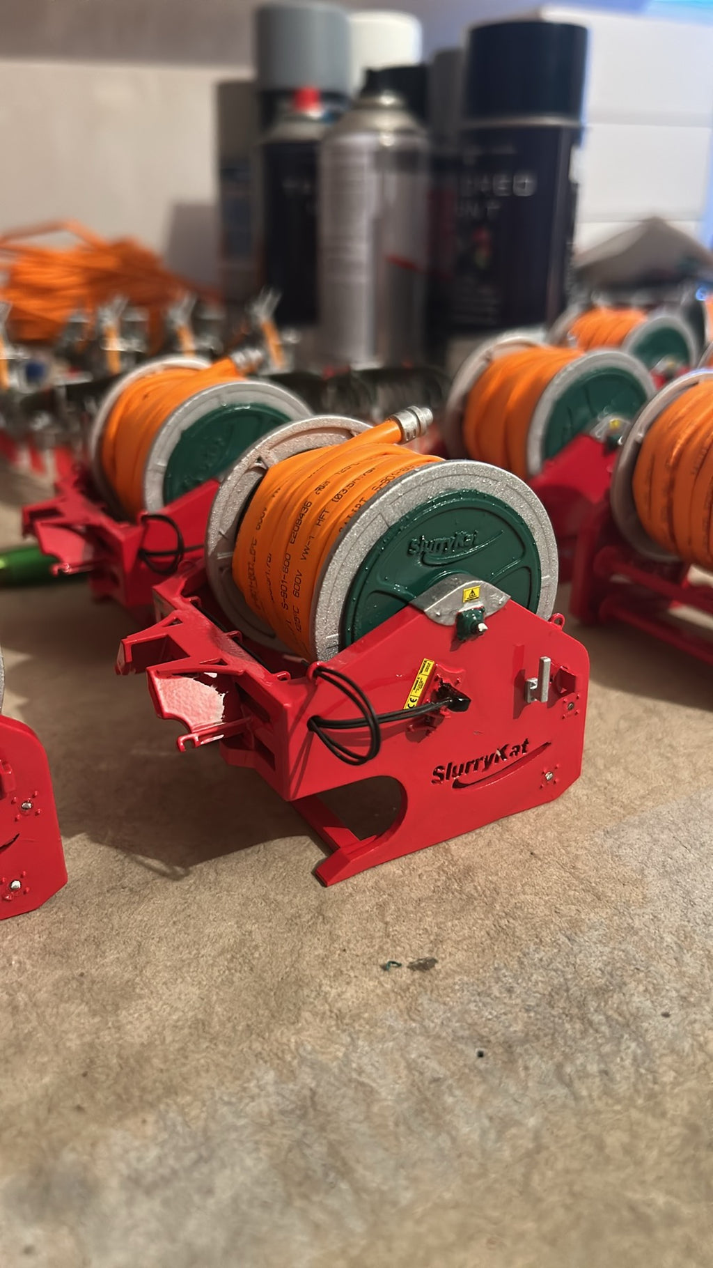 Scratchbuilt 1200m umbilical Rear Reeler 1:32 Scale