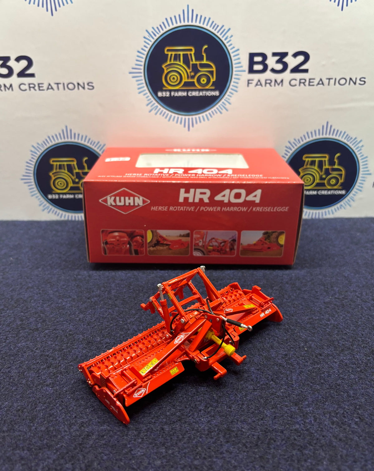 Replicagri Kuhn HR404 Power Harrow, 1:32 Scale, REP016