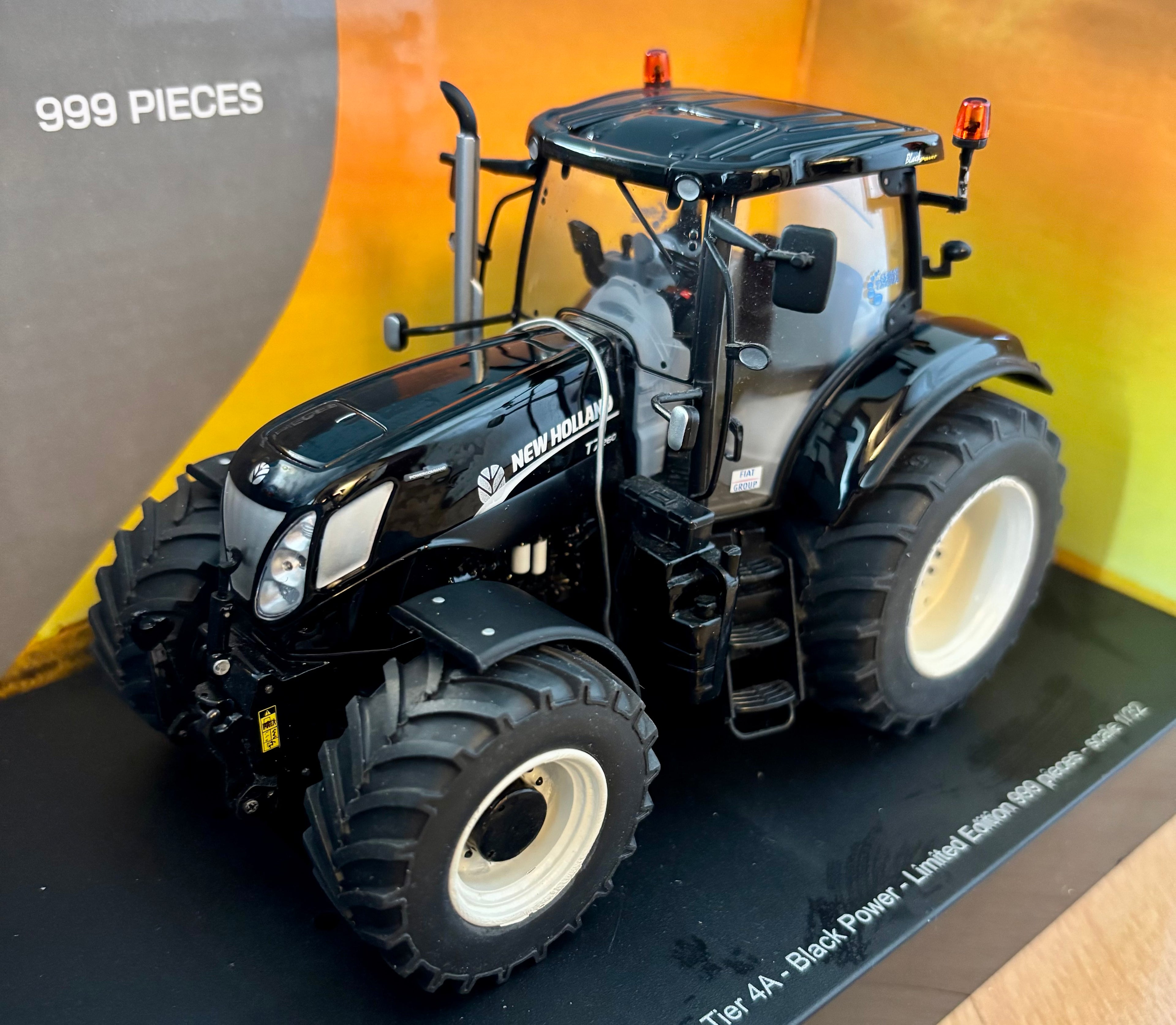 ROS New Holland T7.260 - Black Limited Edition 1:32 Scale - Rubber Wheels Added