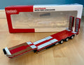MARGE MODELS NOOTEBOOM RED SEMI LOWLOADER SILVER BED 1:32 SCALE