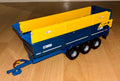 Customised Britains Kane Tri-Axel Silage Trailer 1:32 Scale With P32 Wheels