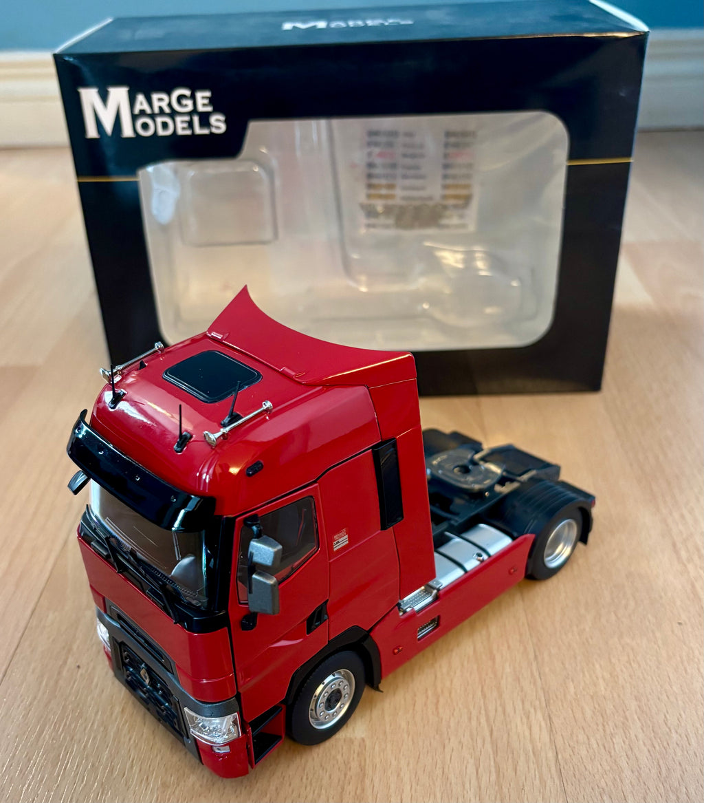 MARGE MODELS 1:32 SCALE RENAULT T-SERIES 4X2 LORRY IN RED