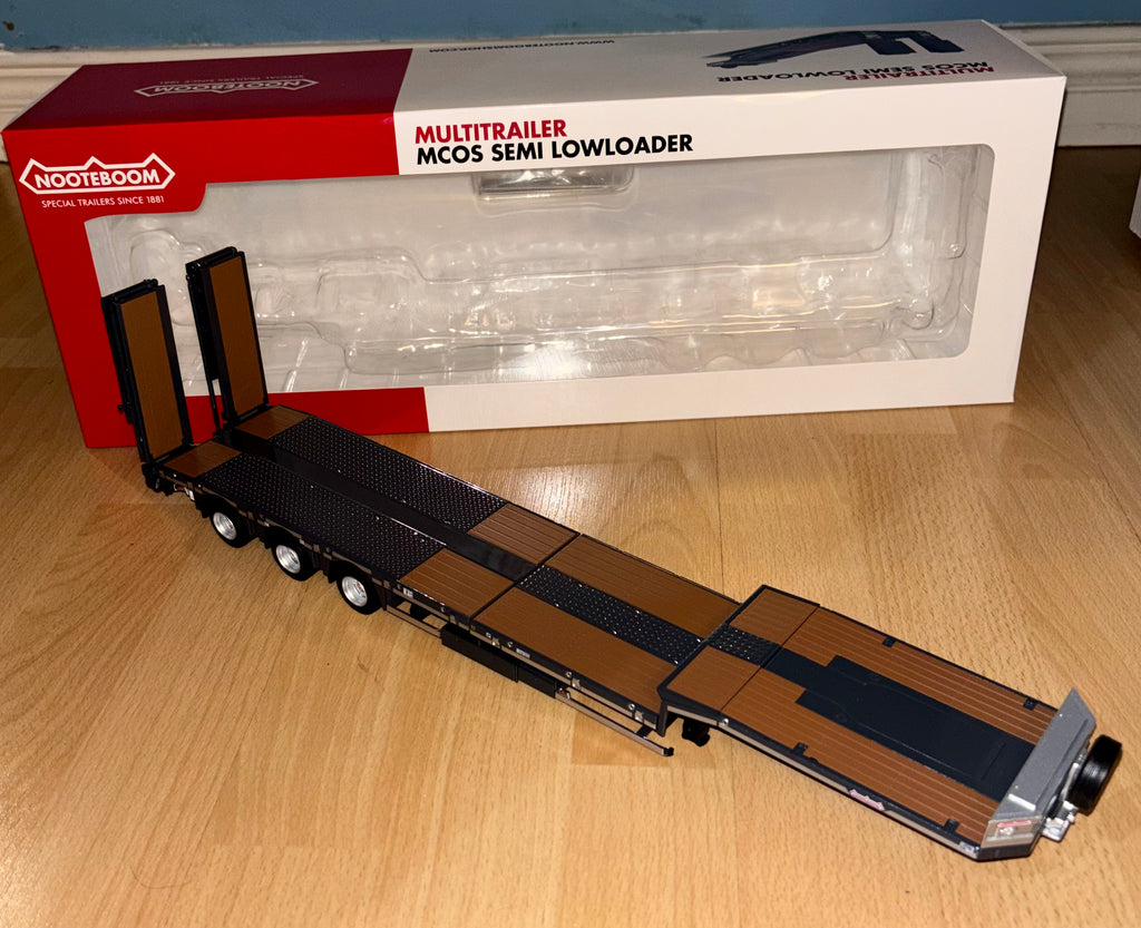 MARGE MODELS NOOTEBOOM BLACK LOW LOADER 1:32 SCALE