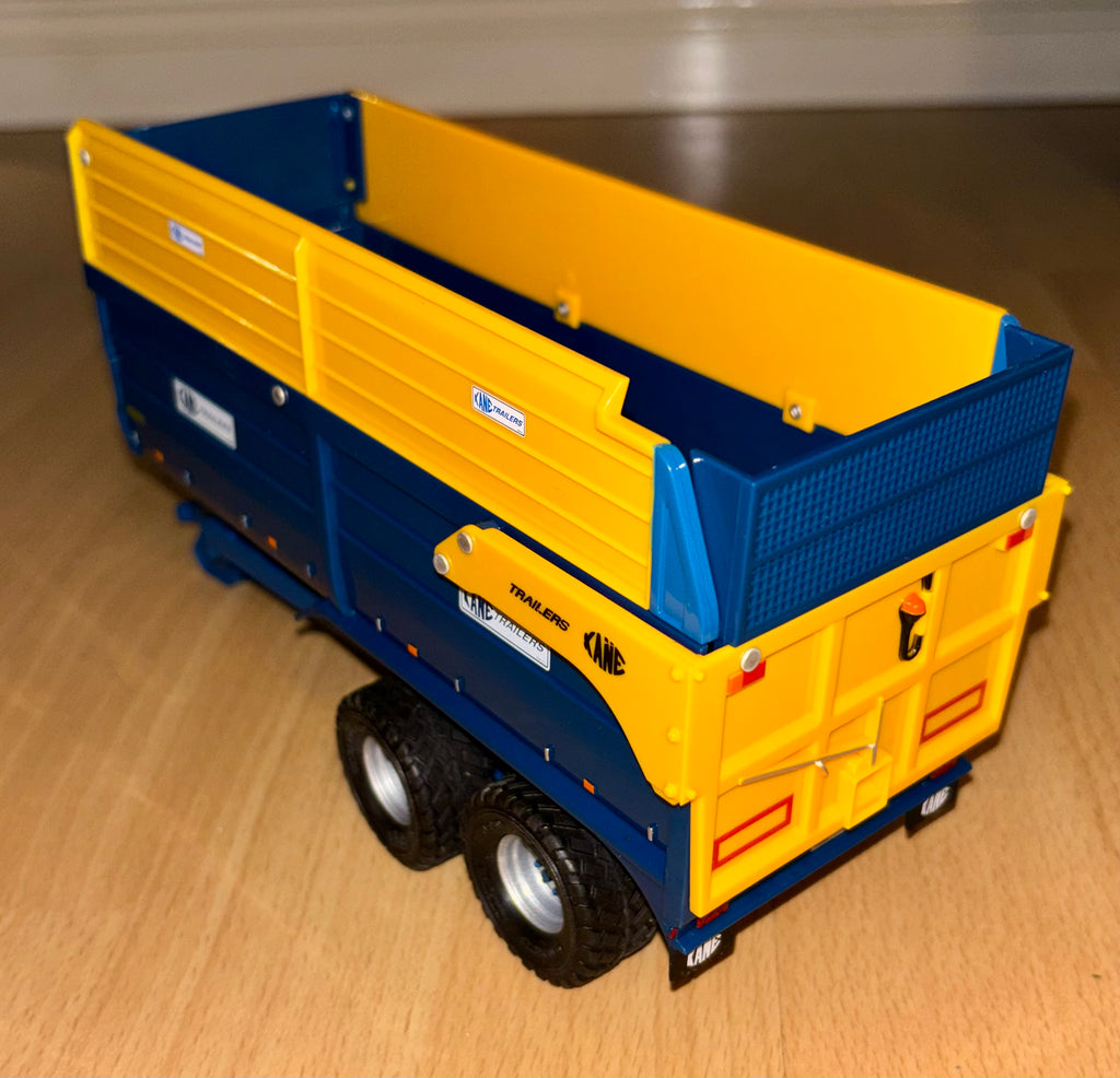 Customised Britains Kane Twin Axel Silage Trailer 1:32 Scale With P32 Wheels