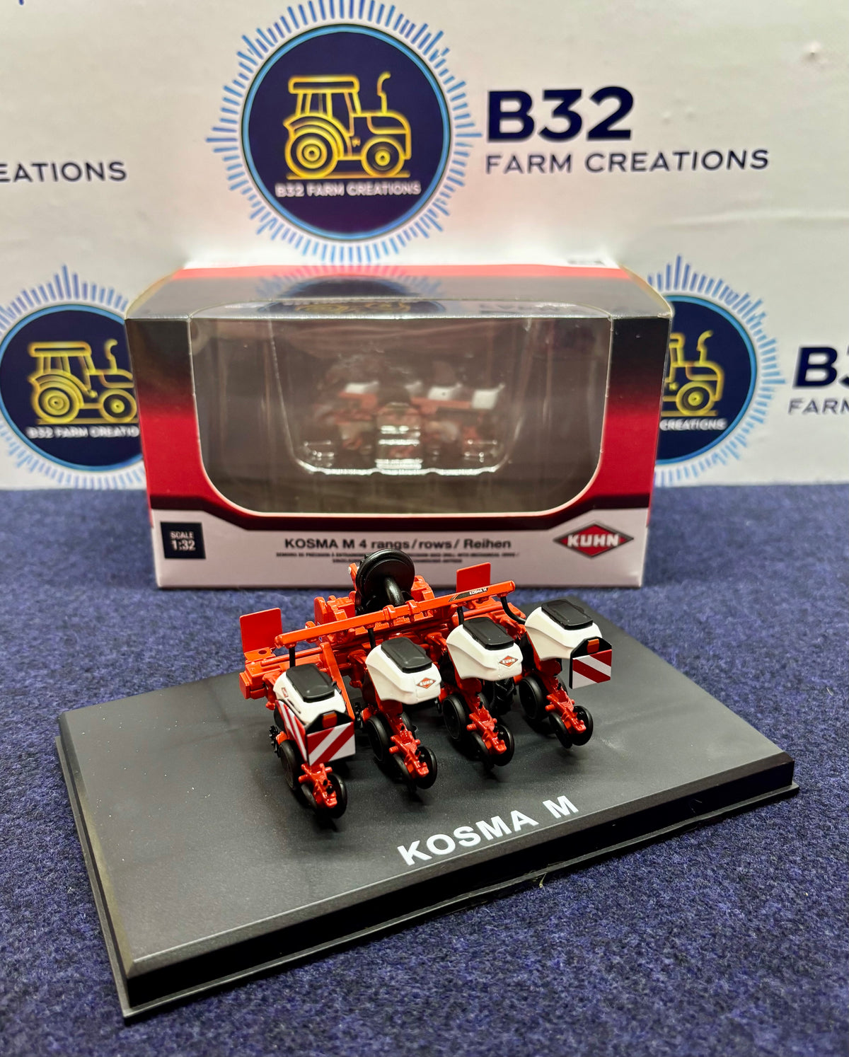REPLICAGRI 1:32 SCALE KUHN KOSMA TS 4 ROW DRILL LIMITED EDITION