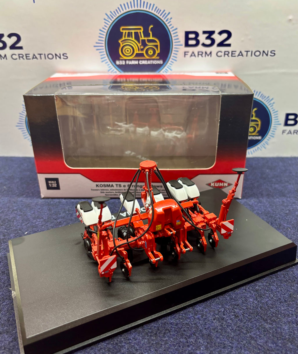 REPLICAGRI KUHN KOSMA TSE6 MAIZE DRILL WITH WHITE HOPPERS 1:32 SCALE LTD EDITION