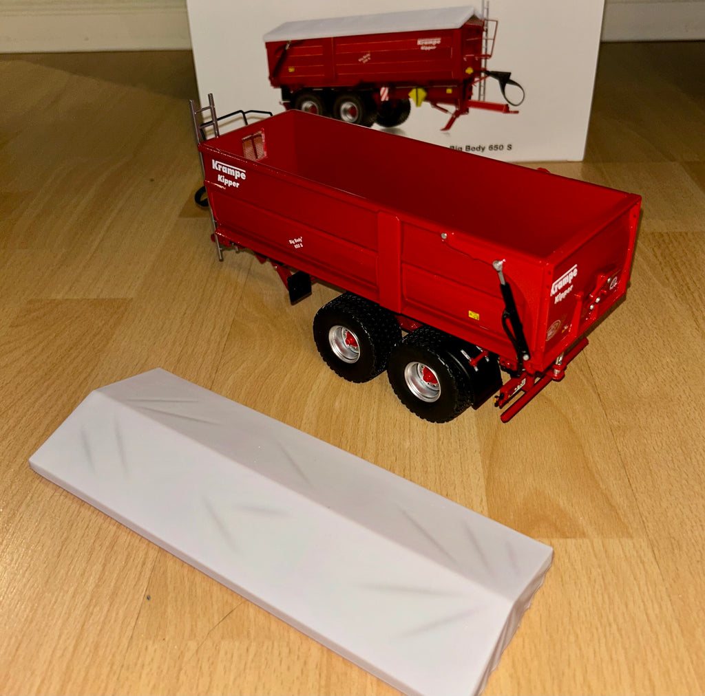 WIKING KRAMPE BIG BODY 650S 2-AXLE TRAILER 1:32 SCALE