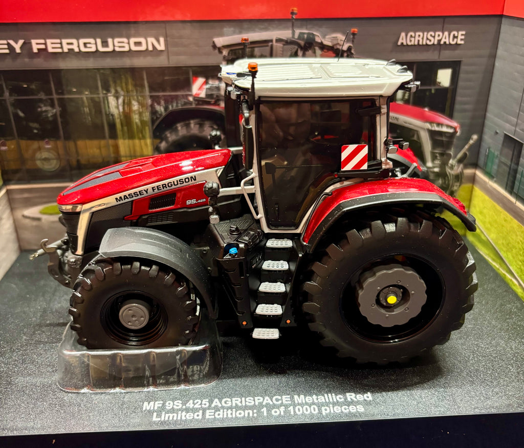 UNIVERSAL HOBBIES 1:32 SCALE MASSEY FERGUSON 9S.425 FINISHED IN METALLIC RED
