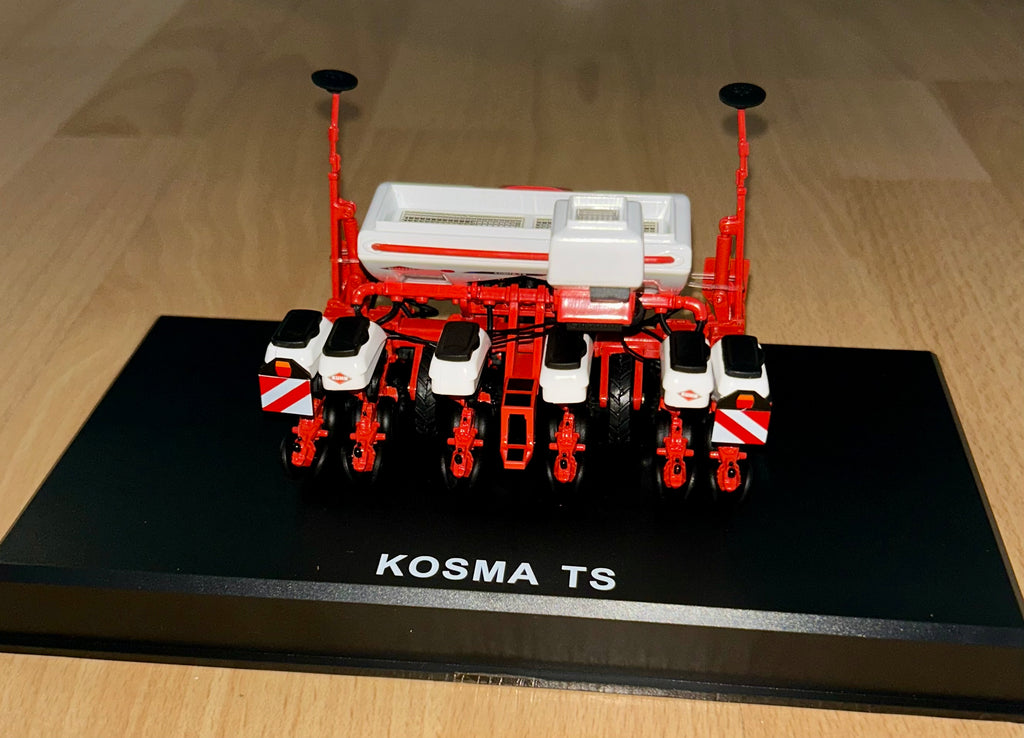 REPLICAGRI KUHN KOSMA TS 6 ROW DRILL WITH WHITE HOPPERS 1:32 SCALE