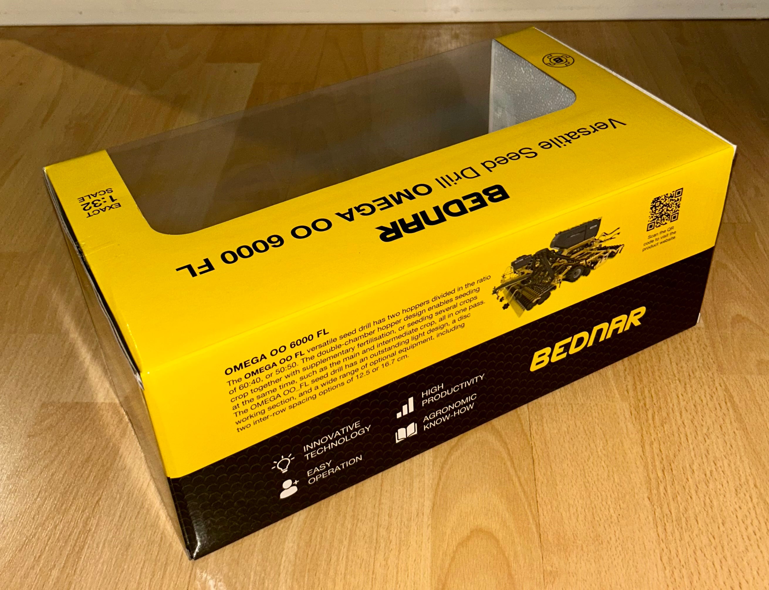 ROS BEDNAR OMEGA OO 6000FL TRAILED DRILL, 1:32 SCALE