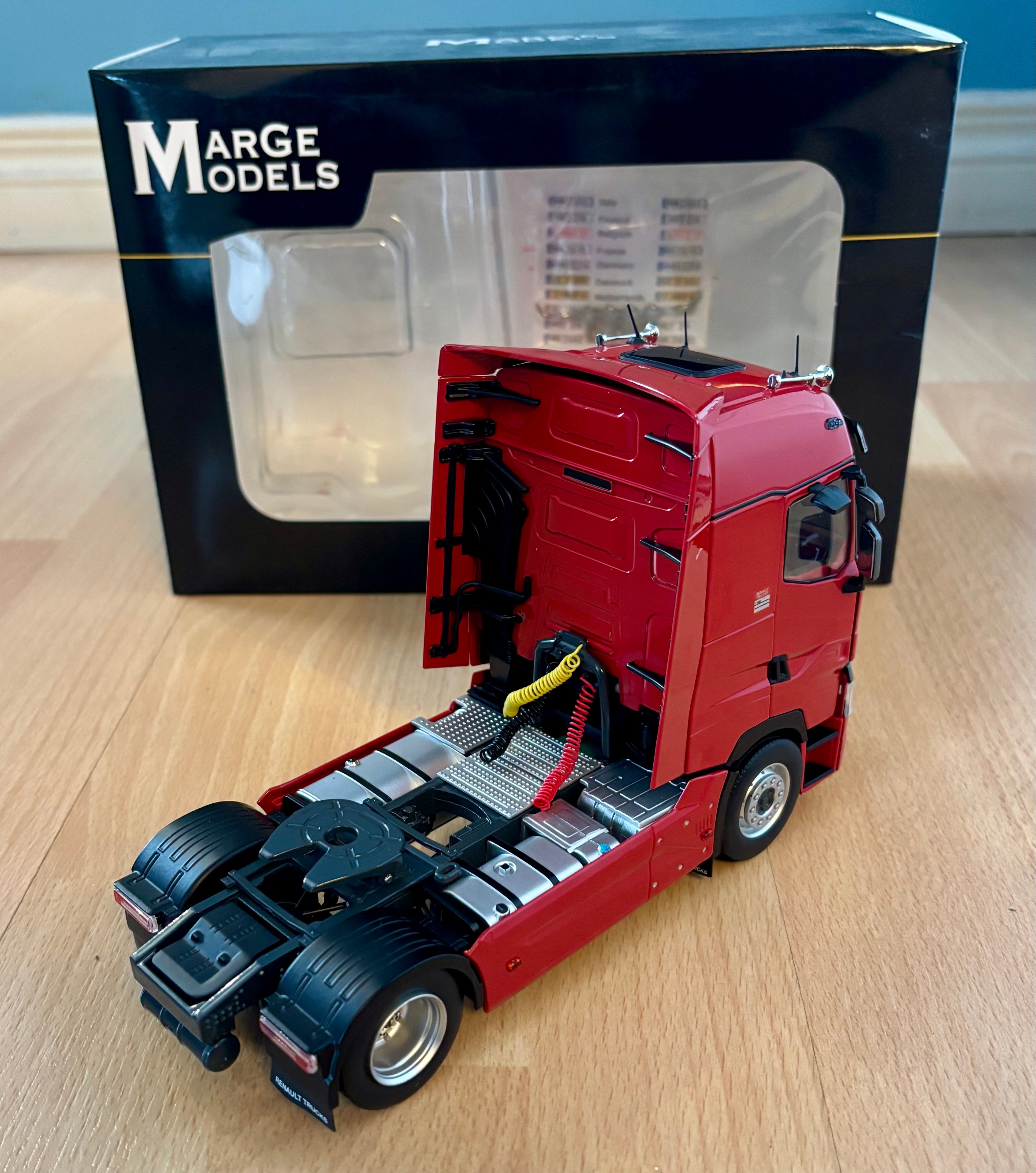 MARGE MODELS 1:32 SCALE RENAULT T-SERIES 4X2 LORRY IN RED