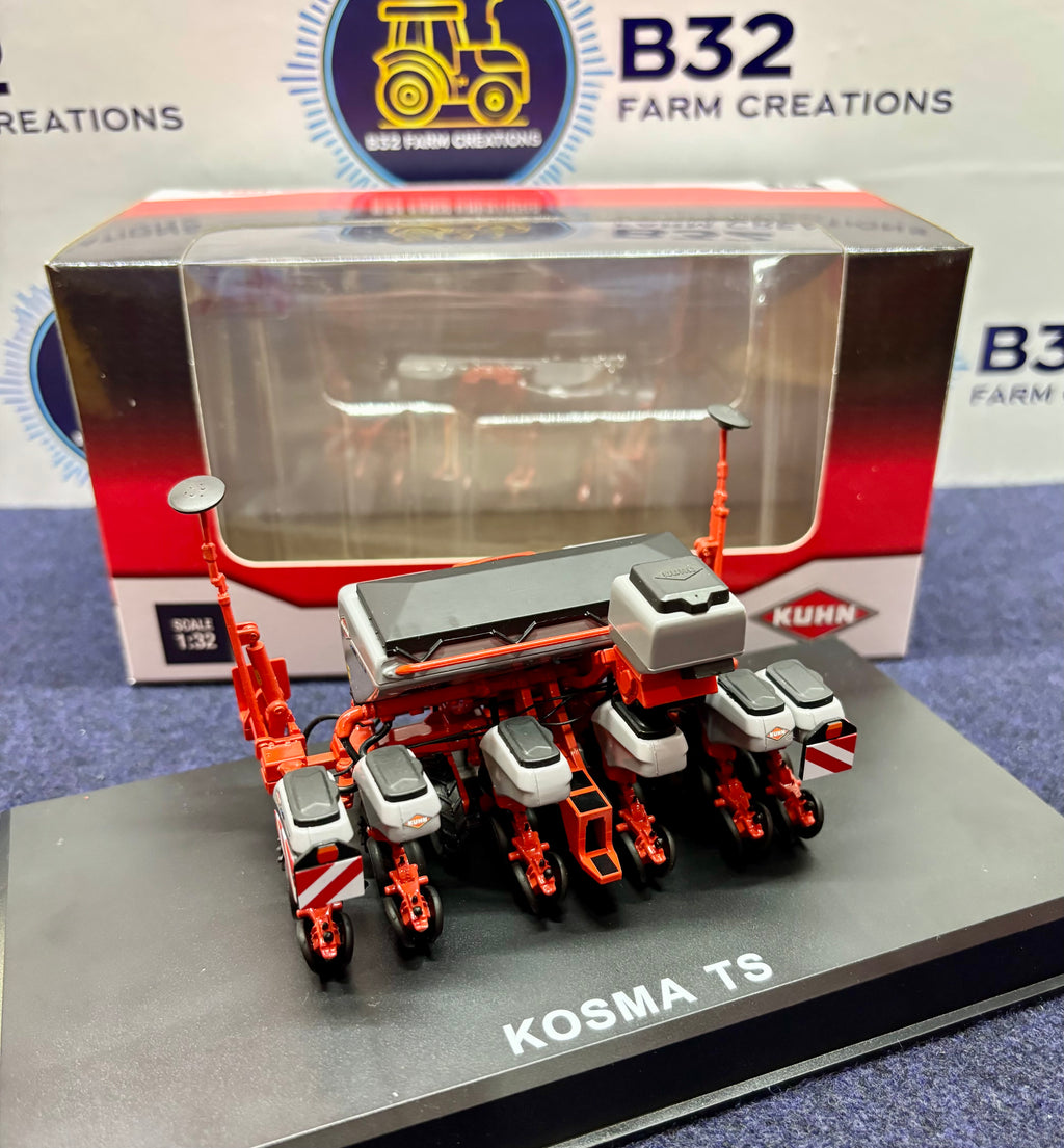 REPLICAGRI KUHN KOSMA TS 6 ROW DRILL WITH GREY HOPPERS 1:32 SCALE