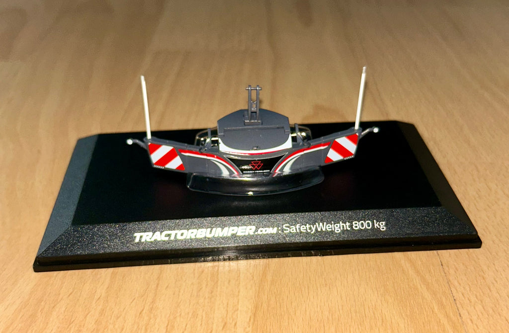 UH 1:32 Scale Tractor Bumper Safety Weight 800kg In Massey Ferguson Colours